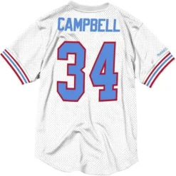 Men Mitchell & Ness T-Shirts & Tops-Name & Number Mesh Top Houston Oilers 1979 Earl Campbell