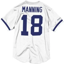 Men Mitchell & Ness T-Shirts & Tops-Name & Number Mesh Top Indianapolis Colts 2007 Peyton Manning