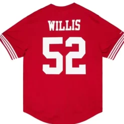 Men Mitchell & Ness T-Shirts & Tops-Name & Number Mesh Top San Francisco 49Ers 2007 Patrick Willis
