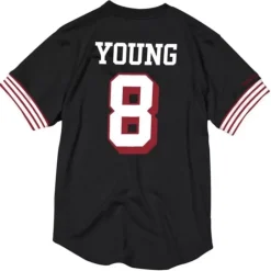 Men Mitchell & Ness T-Shirts & Tops-Name & Number Mesh Top San Francisco 49Ers 1994 Steve Young