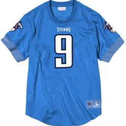 Men Mitchell & Ness T-Shirts & Tops-Name & Number Mesh Top Tennessee Titans 1999 Steve Mcnair
