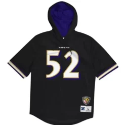 Men Mitchell & Ness Hoodies & Sweatshirts-Name & Number Ss Hoodie Baltimore Ravens 2012 Ray Lewis