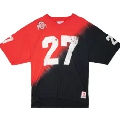 Men Mitchell & Ness T-Shirts & Tops-Name & Number Ss Tie Dye Top Ohio State Eddie George