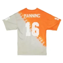 Men Mitchell & Ness T-Shirts & Tops-Name & Number Ss Tie Dye Top University Of Tennessee Peyton Manning