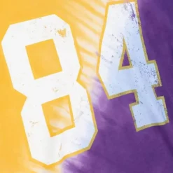 Men Mitchell & Ness T-Shirts & Tops-Name & Number Ss Tie Dye Top Minnesota Vikings Randy Moss