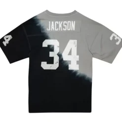 Men Mitchell & Ness T-Shirts & Tops-Name & Number Ss Tie Dye Top Los Angeles Raiders Bo Jackson