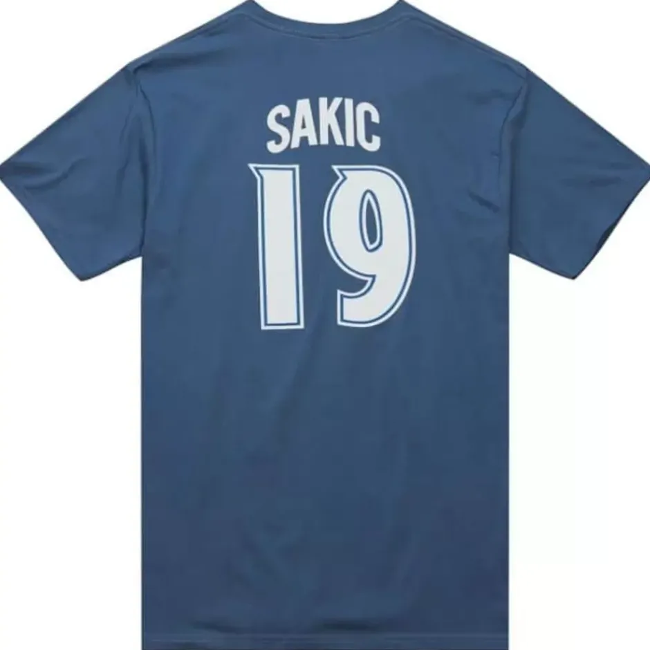 Men Mitchell & Ness T-Shirts & Tops-Name & Number Tee Colorado Avalanche Joe Sakic