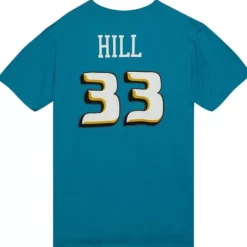 Men Mitchell & Ness T-Shirts & Tops-Name & Number Tee Detroit Pistons 1998-99 Grant Hill