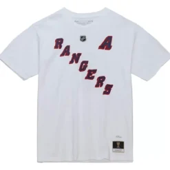 Men Mitchell & Ness T-Shirts & Tops-Name & Number Tee New York Rangers Brian Leetch