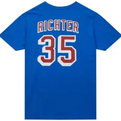 Men Mitchell & Ness T-Shirts & Tops-Name & Number Tee New York Rangers Mike Richter
