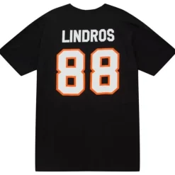 Men Mitchell & Ness T-Shirts & Tops-Name & Number Tee Philadelphia Flyers Eric Lindros
