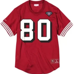 Men Mitchell & Ness T-Shirts & Tops-Name And Number Mesh Top San Francisco 49Ers 1994 Jerry Rice
