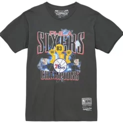 Men Mitchell & Ness T-Shirts & Tops-Nba Playoffs Tee 76Ers
