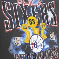 Men Mitchell & Ness T-Shirts & Tops-Nba Playoffs Tee 76Ers