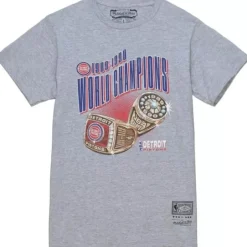 Men Mitchell & Ness T-Shirts & Tops-Nba 90'S Rings Tee Pistons