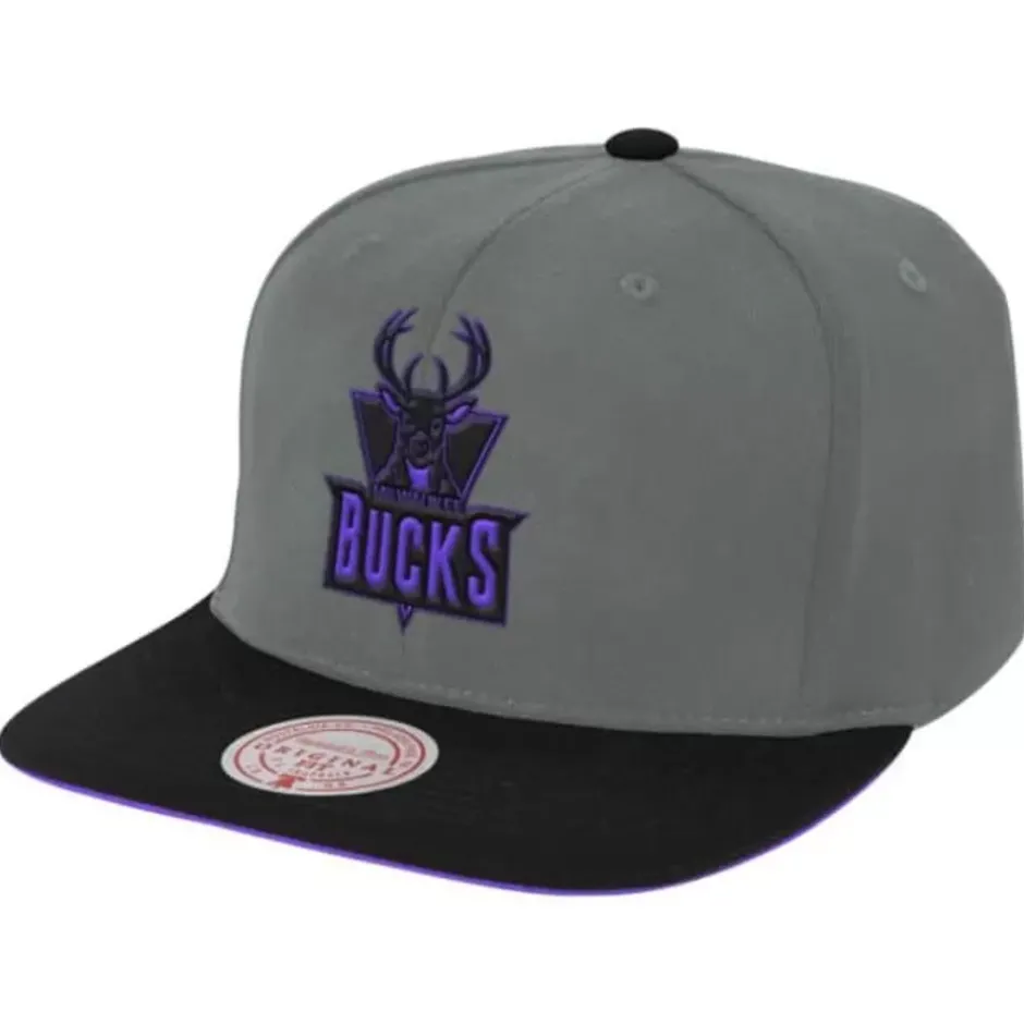 Mitchell & Ness Snapback-Neon Lights Snapback Hwc Milwaukee Bucks
