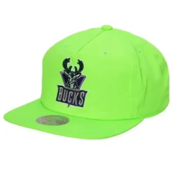 Mitchell & Ness Snapback-Neon Nylon Snapback Hwc Milwaukee Bucks