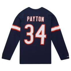 Men Mitchell & Ness T-Shirts & Tops-N&N Longsleeve Tee Chicago Bears 1983 Walter Payton