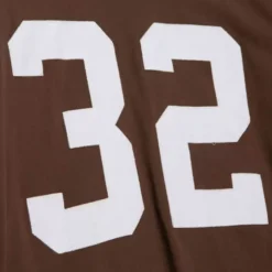 Men Mitchell & Ness T-Shirts & Tops-N&N Longsleeve Tee Cleveland Browns 1963 Jim Brown