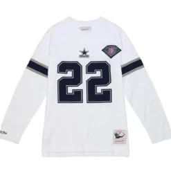 Men Mitchell & Ness T-Shirts & Tops-N&N Longsleeve Tee Dallas Cowboys 1994 Emmitt Smith