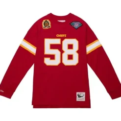 Men Mitchell & Ness T-Shirts & Tops-N&N Longsleeve Tee Kansas City Chiefs 1994 Derrick Thomas