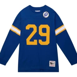 Men Mitchell & Ness T-Shirts & Tops-N&N Longsleeve Tee Los Angeles Rams 1985 Eric Dickerson