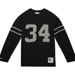 Men Mitchell & Ness T-Shirts & Tops-N&N Longsleeve Tee Los Angeles Raiders 1988 Bo Jackson