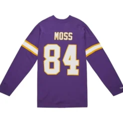 Men Mitchell & Ness T-Shirts & Tops-N&N Longsleeve Tee Minnesota Vikings 2000 Randy Moss