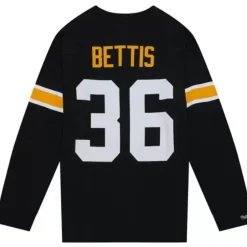 Men Mitchell & Ness T-Shirts & Tops-N&N Longsleeve Tee Pittsburgh Steelers 1996 Jerome Bettis