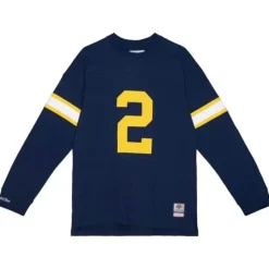 Men Mitchell & Ness T-Shirts & Tops-N&N Longsleeve Tee University Of Michigan 1997 Charles Woodson