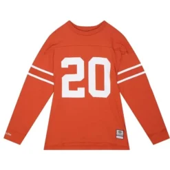 Men Mitchell & Ness T-Shirts & Tops-N&N Longsleeve Tee University Of Texas At Austin 1977 Earl Campbell