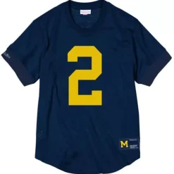Men Mitchell & Ness Hoodies & Sweatshirts-N&N Mesh Crewneck University Of Michigan 1997 Charles Woodson
