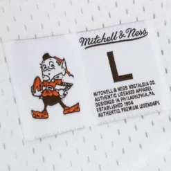 Men Mitchell & Ness T-Shirts & Tops-N&N Mesh Top Cleveland Browns 1963 Jim Brown