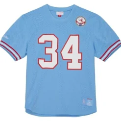 Men Mitchell & Ness T-Shirts & Tops-N&N Mesh Top Houston Oilers 1983 Earl Campbell