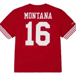 Men Mitchell & Ness T-Shirts & Tops-N&N Mesh Top San Francisco 49Ers 1990 Joe Montana
