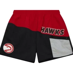 Men Mitchell & Ness Shorts-Nylon Utility Shorts Atlanta Hawks