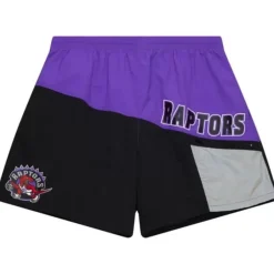 Men Mitchell & Ness Shorts-Nylon Utility Shorts Toronto Raptors