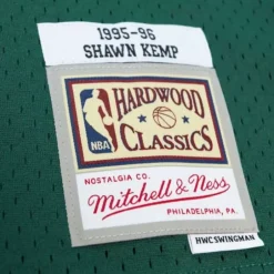 Mitchell & Ness Nba Swingman-Off Court Chenille Swingman Shawn Kemp Seattle Supersonics 1995-96 Jersey