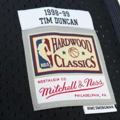Mitchell & Ness Nba Swingman-Off Court Chenille Swingman Tim Duncan San Antonio Spurs 1998-99 Jersey
