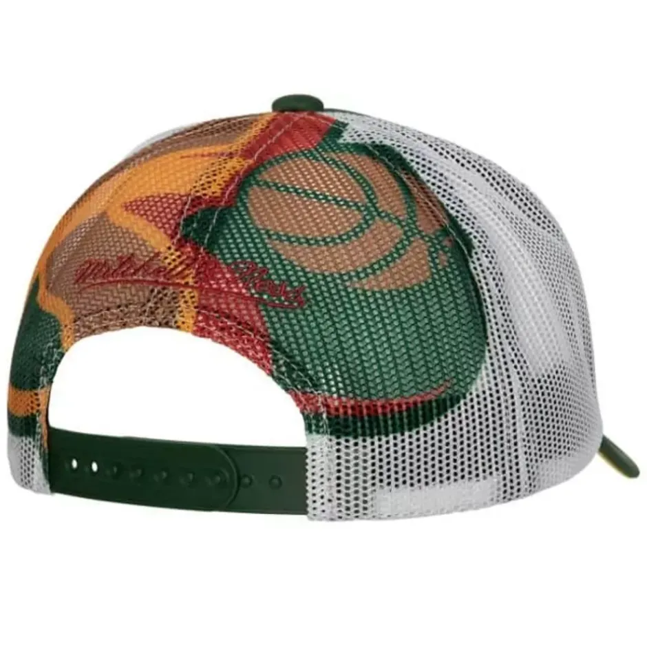 Mitchell & Ness Snapback-Off The Backboard Trucker Snapback Hwc Seattle Supersonics