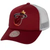 Mitchell & Ness Snapback-Off The Backboard Trucker Snapback Hwc Miami Heat