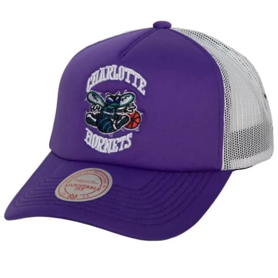 Mitchell & Ness Snapback-Off The Backboard Trucker Snapback Hwc Charlotte Hornets
