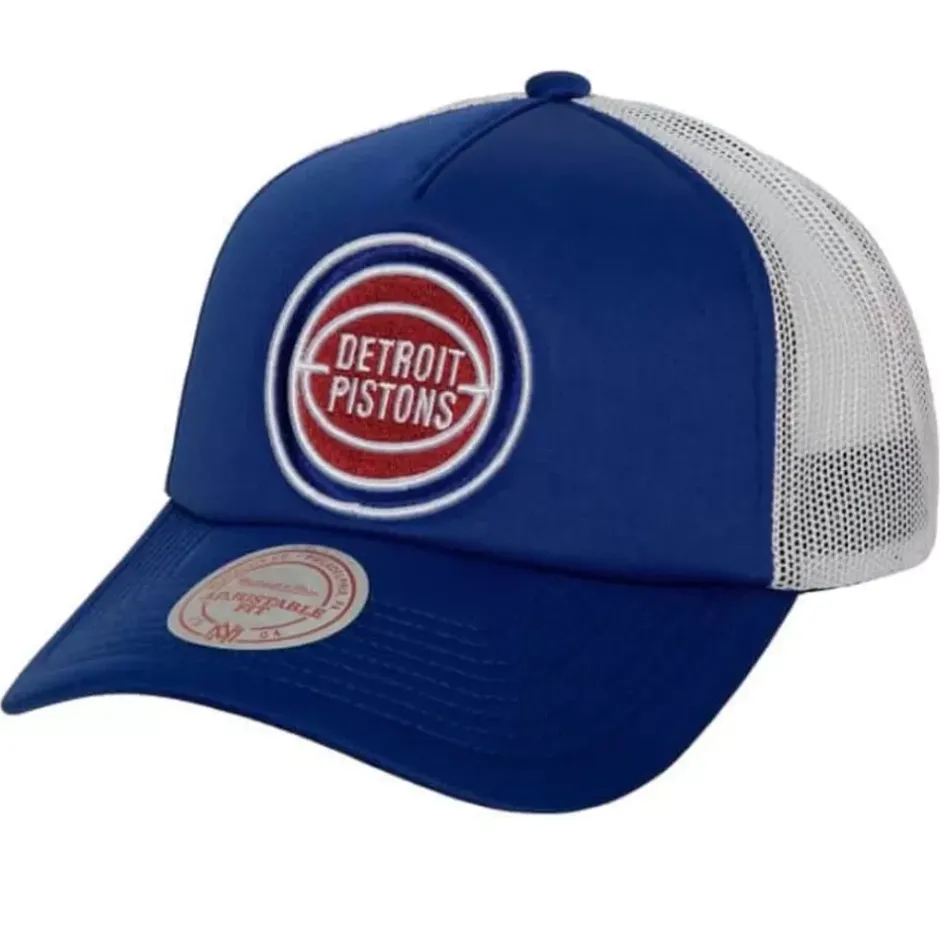 Mitchell & Ness Snapback-Off The Backboard Trucker Snapback Hwc Detroit Pistons