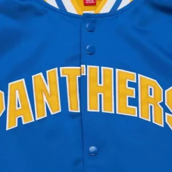 Men Mitchell & Ness Jackets & Outerwear-Onfield Lightweight Satin Jacket University Of Pittsburgh