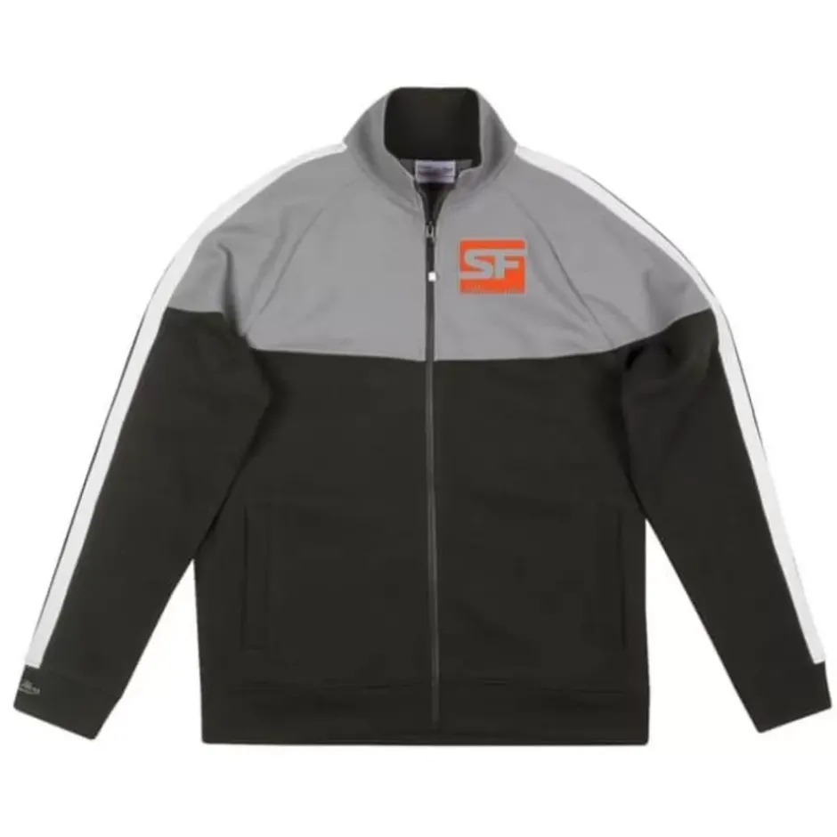 Men Mitchell & Ness Jackets & Outerwear-Owl Mvp Track Jacket San Francisco Shock