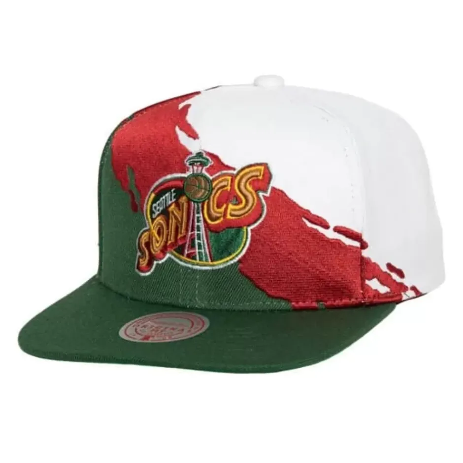Mitchell & Ness Snapback-Paintbrush Snapback Hwc Seattle Supersonics