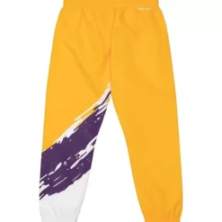 Men Mitchell & Ness Pants-Paintbrush Warmup Pant Los Angeles Lakers