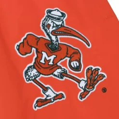 Men Mitchell & Ness Pants-Paintbrush Warmup Pant University Of Miami