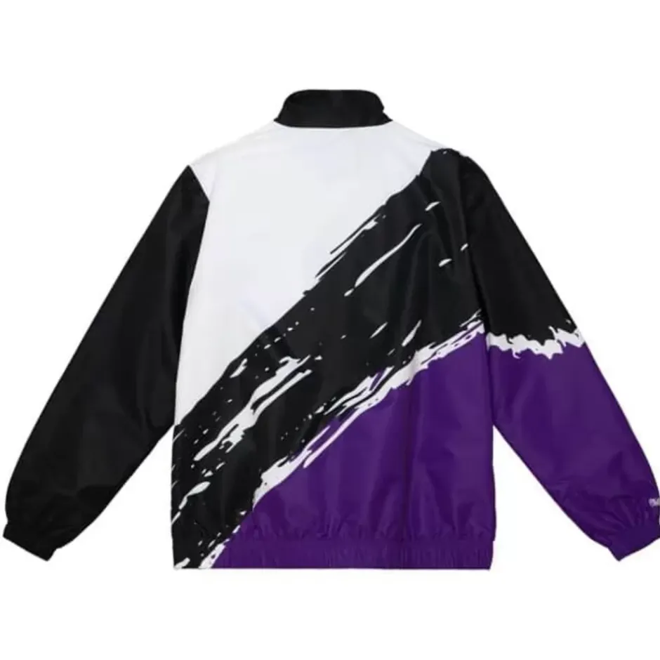 Men Mitchell & Ness Jackets & Outerwear-Paintbrush Windbreaker Toronto Raptors