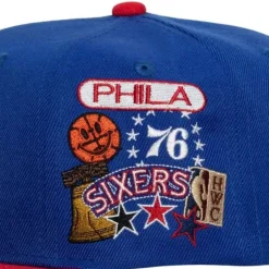 Mitchell & Ness Snapback-Patch Overload Snapback Hwc Philadelphia 76Ers